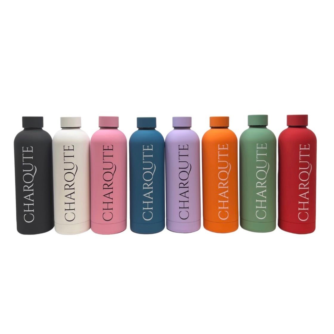 Charqute Insulated Stainless Steel Water Bottle All Colors - BPA-Free 25oz Charcuterie Brand