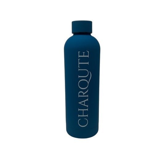 Charqute Navy Blue Insulated Water Bottle 25oz - BPA-Free Stainless Steel