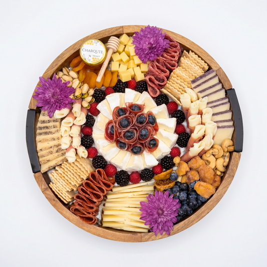 Social Board | Round Lazy Susan Charcuterie Board