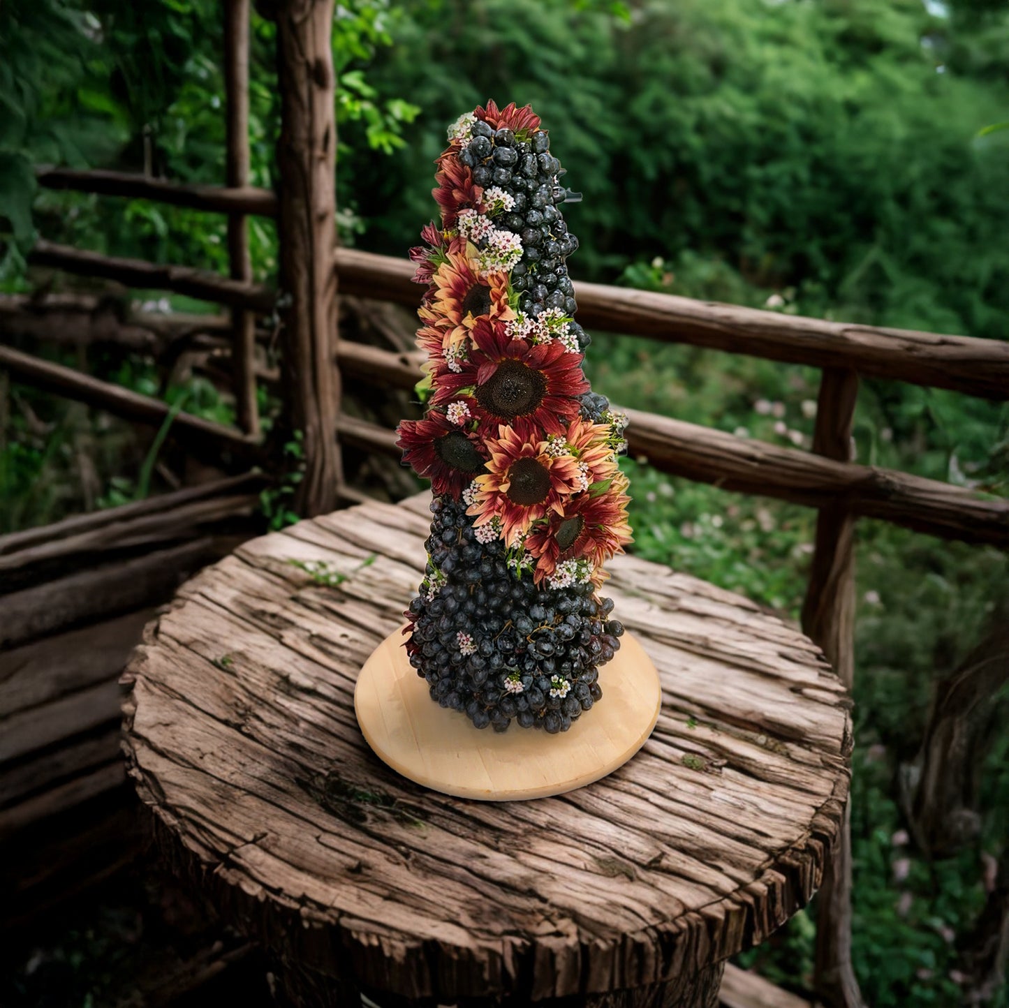 Grape Tower Centerpiece