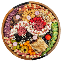 Load image into Gallery viewer, Medium Round Lazy Susan Charcuterie Board
