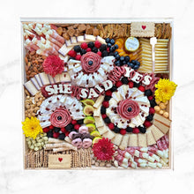 Load image into Gallery viewer, Large Square Lazy Susan Charcuterie Board - Charqute
