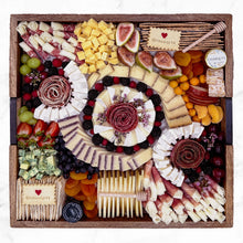 Load image into Gallery viewer, Large Square Lazy Susan Charcuterie Board - Charqute
